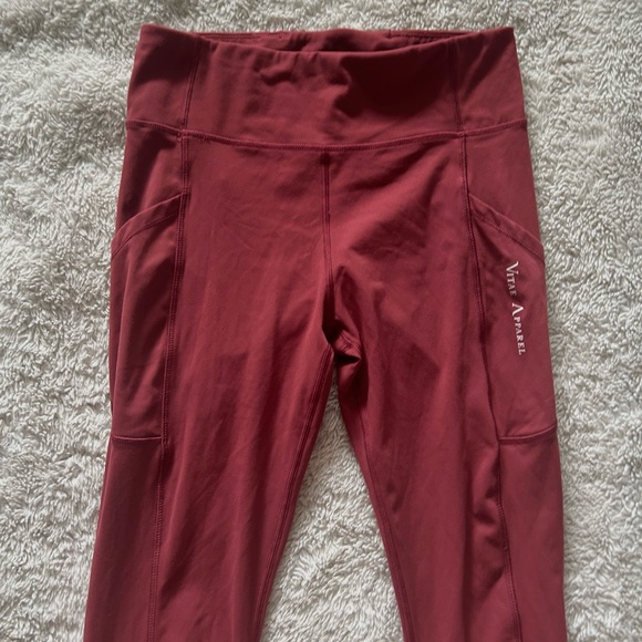 Burgundy Leggings | Vitae Apparel - Picture 4 of 5